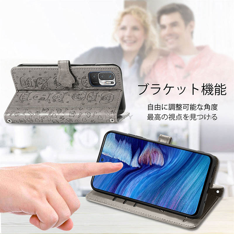 Handytasche Stand Schutzhülle Flip Leder Hülle Modisch Muster S03D für Xiaomi Redmi Note 10 JE 5G