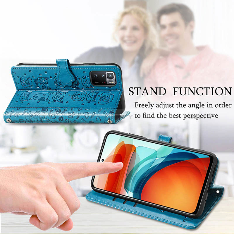 Handytasche Stand Schutzhülle Flip Leder Hülle Modisch Muster S03D für Xiaomi Redmi Note 10 Pro 5G