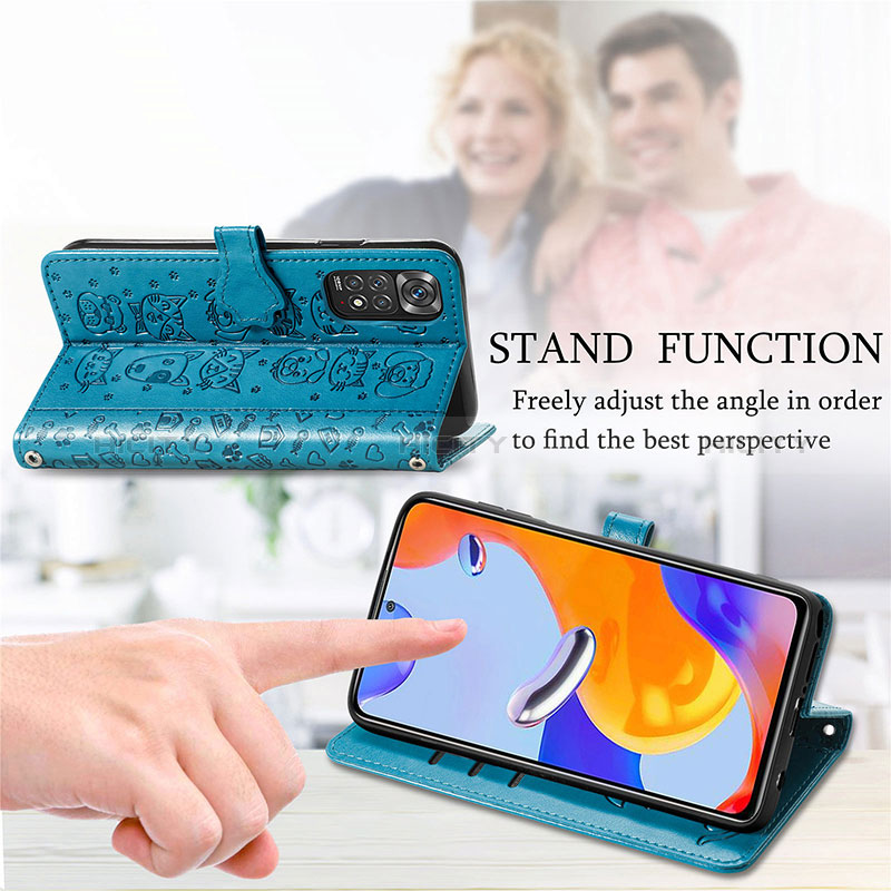 Handytasche Stand Schutzhülle Flip Leder Hülle Modisch Muster S03D für Xiaomi Redmi Note 11 Pro 5G groß