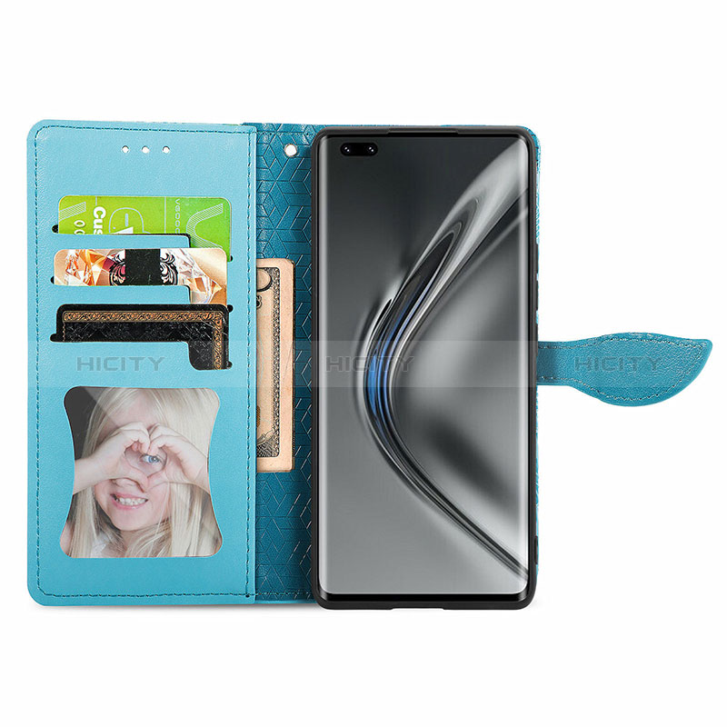 Handytasche Stand Schutzhülle Flip Leder Hülle Modisch Muster S04D für Huawei Honor V40 5G groß