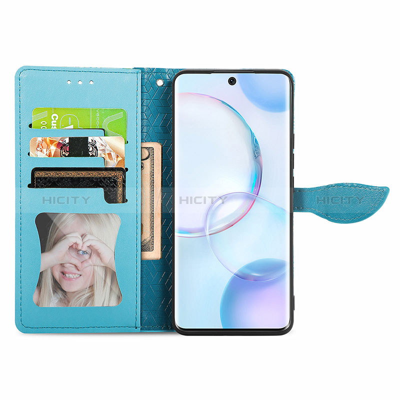 Handytasche Stand Schutzhülle Flip Leder Hülle Modisch Muster S04D für Huawei Nova 9