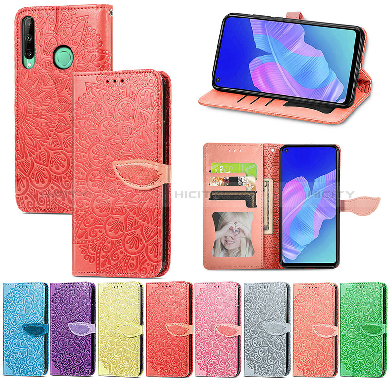 Handytasche Stand Schutzhülle Flip Leder Hülle Modisch Muster S04D für Huawei Y7p groß