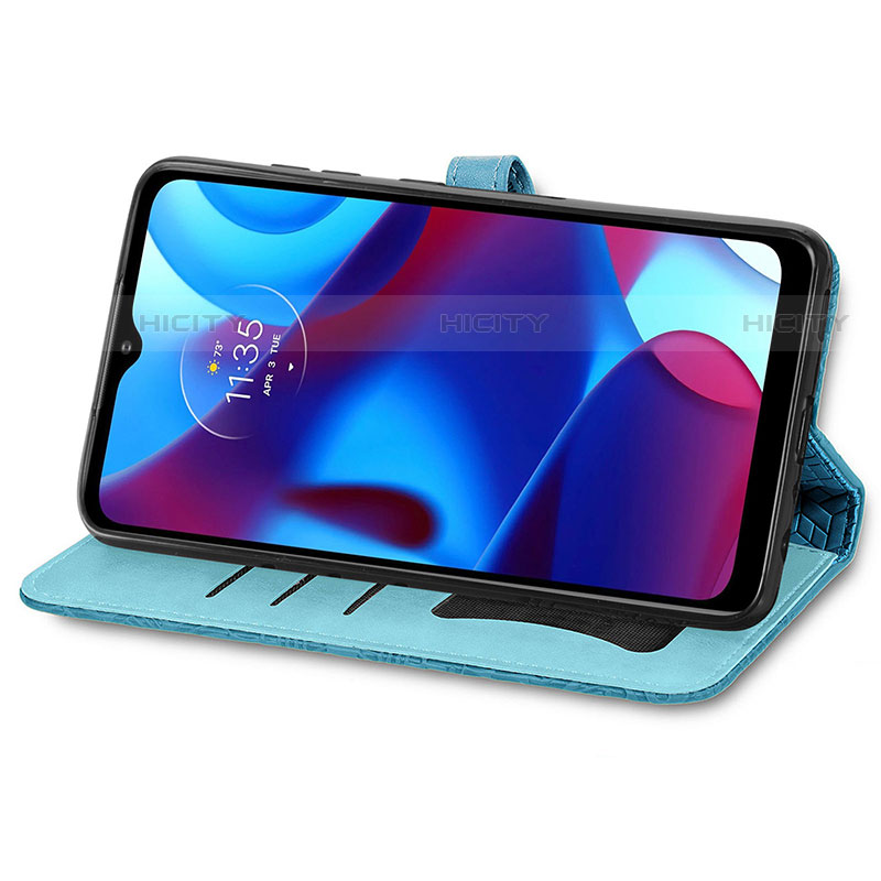 Handytasche Stand Schutzhülle Flip Leder Hülle Modisch Muster S04D für Motorola Moto G Pure