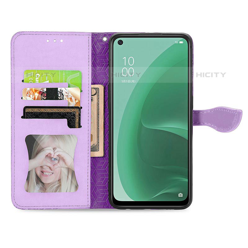 Handytasche Stand Schutzhülle Flip Leder Hülle Modisch Muster S04D für Oppo A55S 5G