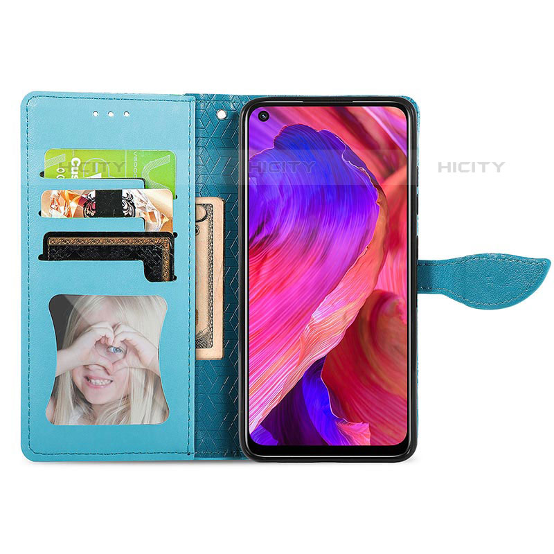 Handytasche Stand Schutzhülle Flip Leder Hülle Modisch Muster S04D für Oppo A93 5G groß