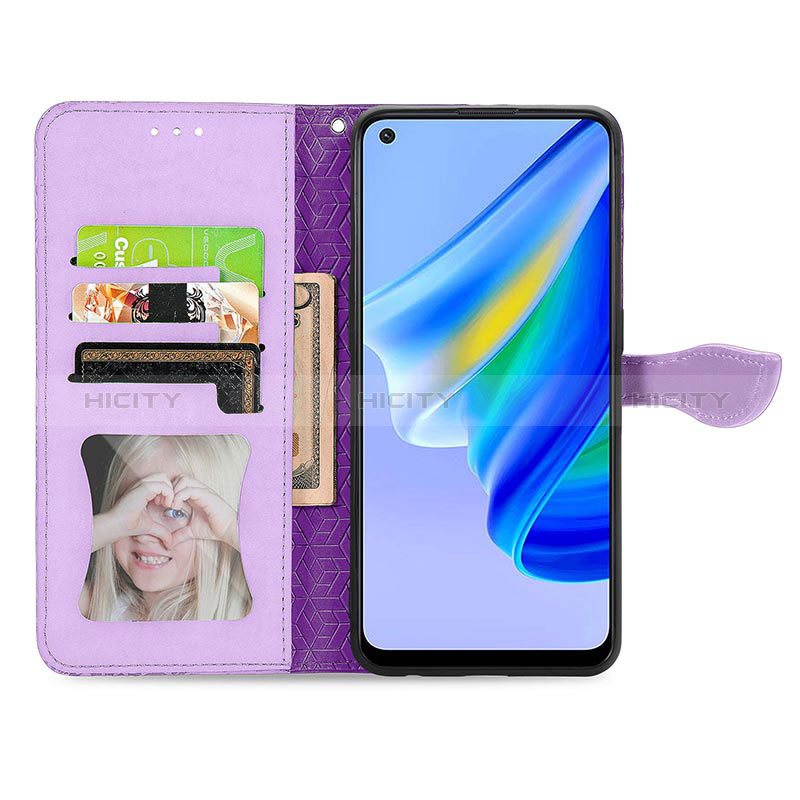 Handytasche Stand Schutzhülle Flip Leder Hülle Modisch Muster S04D für Oppo A95 4G groß