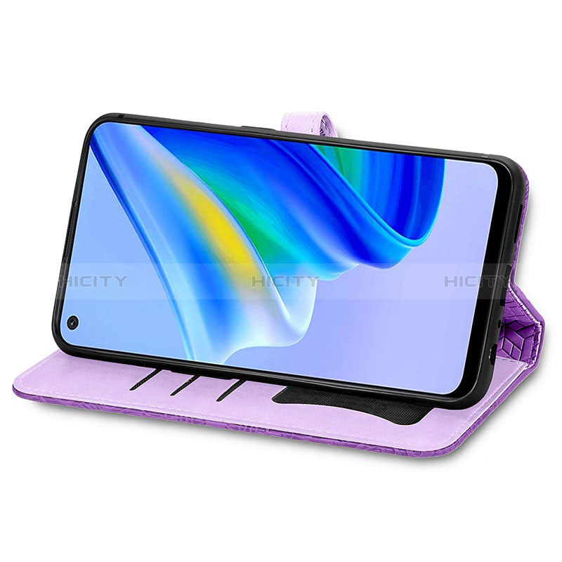 Handytasche Stand Schutzhülle Flip Leder Hülle Modisch Muster S04D für Oppo A95 4G groß