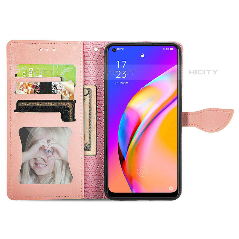 Handytasche Stand Schutzhülle Flip Leder Hülle Modisch Muster S04D für Oppo A95 5G