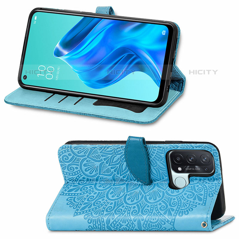 Handytasche Stand Schutzhülle Flip Leder Hülle Modisch Muster S04D für Oppo Reno5 A