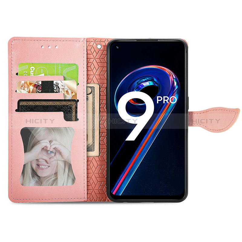 Handytasche Stand Schutzhülle Flip Leder Hülle Modisch Muster S04D für Realme 9 Pro 5G groß