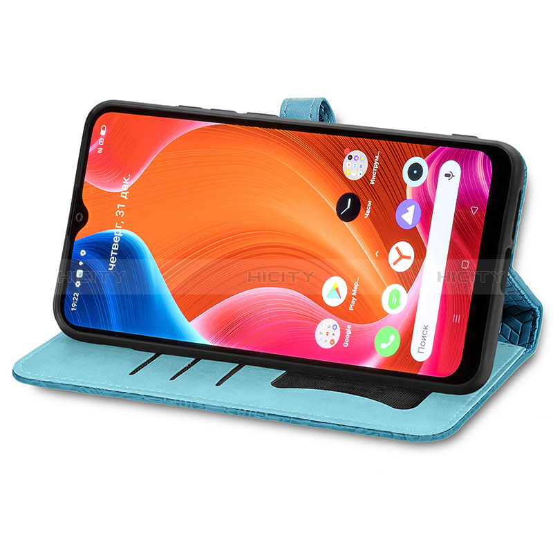 Handytasche Stand Schutzhülle Flip Leder Hülle Modisch Muster S04D für Realme C20A