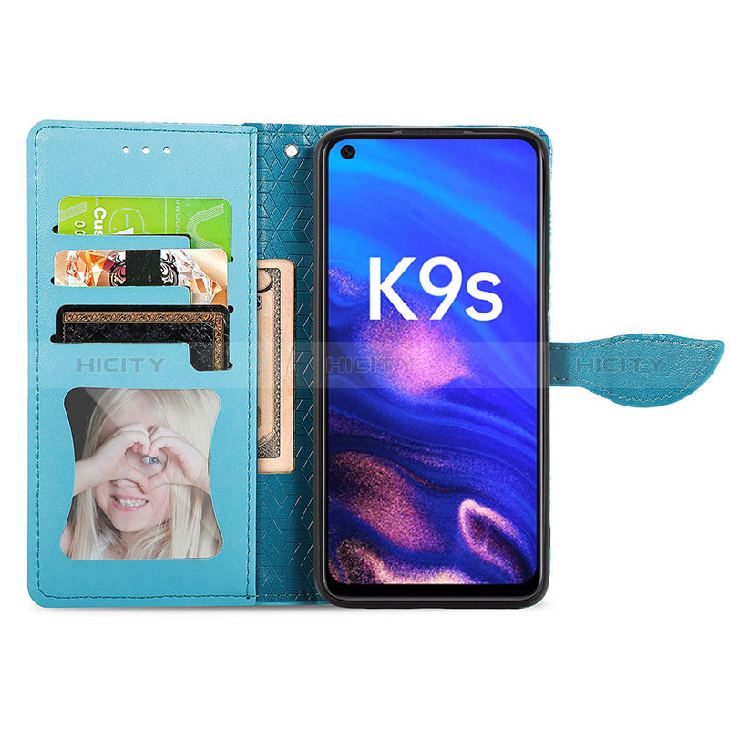 Handytasche Stand Schutzhülle Flip Leder Hülle Modisch Muster S04D für Realme Q3s 5G groß