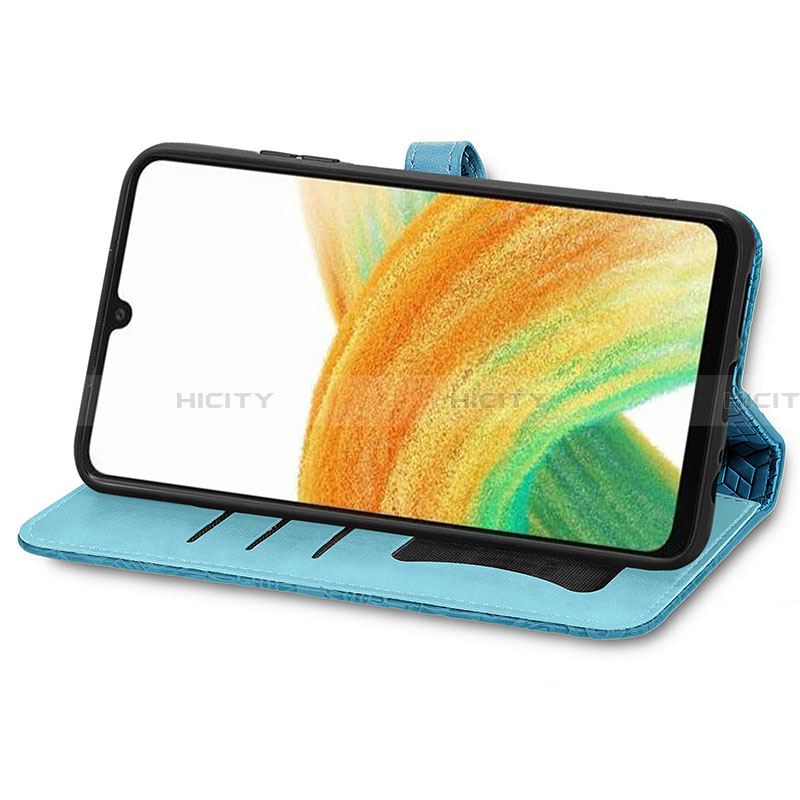 Handytasche Stand Schutzhülle Flip Leder Hülle Modisch Muster S04D für Samsung Galaxy A13 4G groß