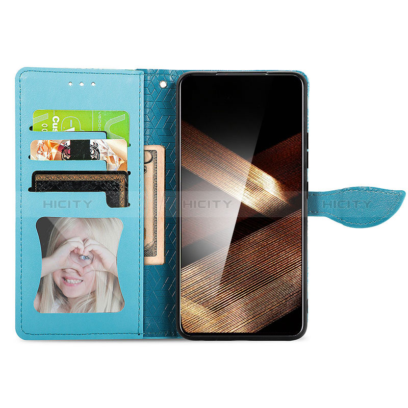 Handytasche Stand Schutzhülle Flip Leder Hülle Modisch Muster S04D für Samsung Galaxy A15 5G groß