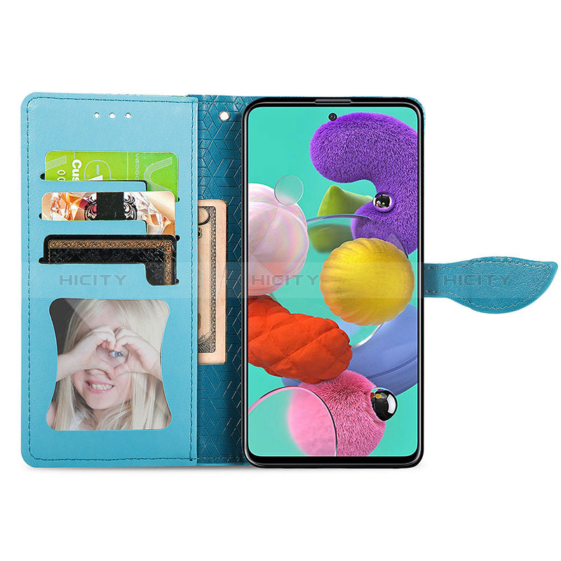 Handytasche Stand Schutzhülle Flip Leder Hülle Modisch Muster S04D für Samsung Galaxy A71 4G A715