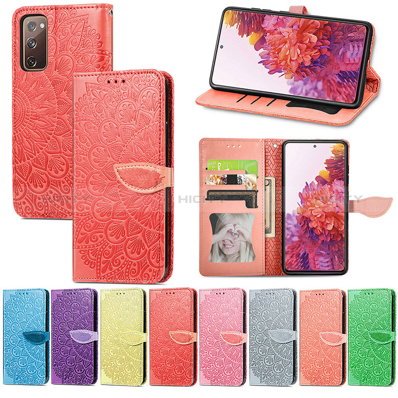 Handytasche Stand Schutzhülle Flip Leder Hülle Modisch Muster S04D für Samsung Galaxy S20 FE 5G groß