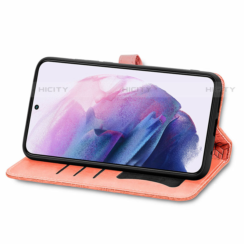 Handytasche Stand Schutzhülle Flip Leder Hülle Modisch Muster S04D für Samsung Galaxy S21 5G