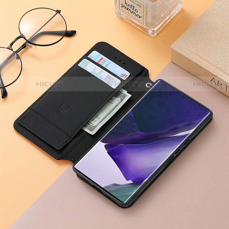 Handytasche Stand Schutzhülle Flip Leder Hülle Modisch Muster S04D für Samsung Galaxy S23 Ultra 5G groß