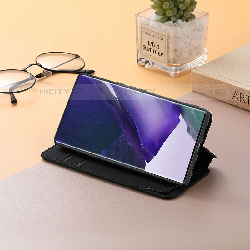 Handytasche Stand Schutzhülle Flip Leder Hülle Modisch Muster S04D für Samsung Galaxy S23 Ultra 5G groß