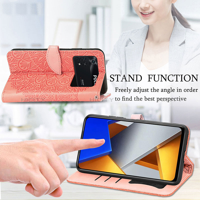 Handytasche Stand Schutzhülle Flip Leder Hülle Modisch Muster S04D für Xiaomi Poco M4 Pro 4G