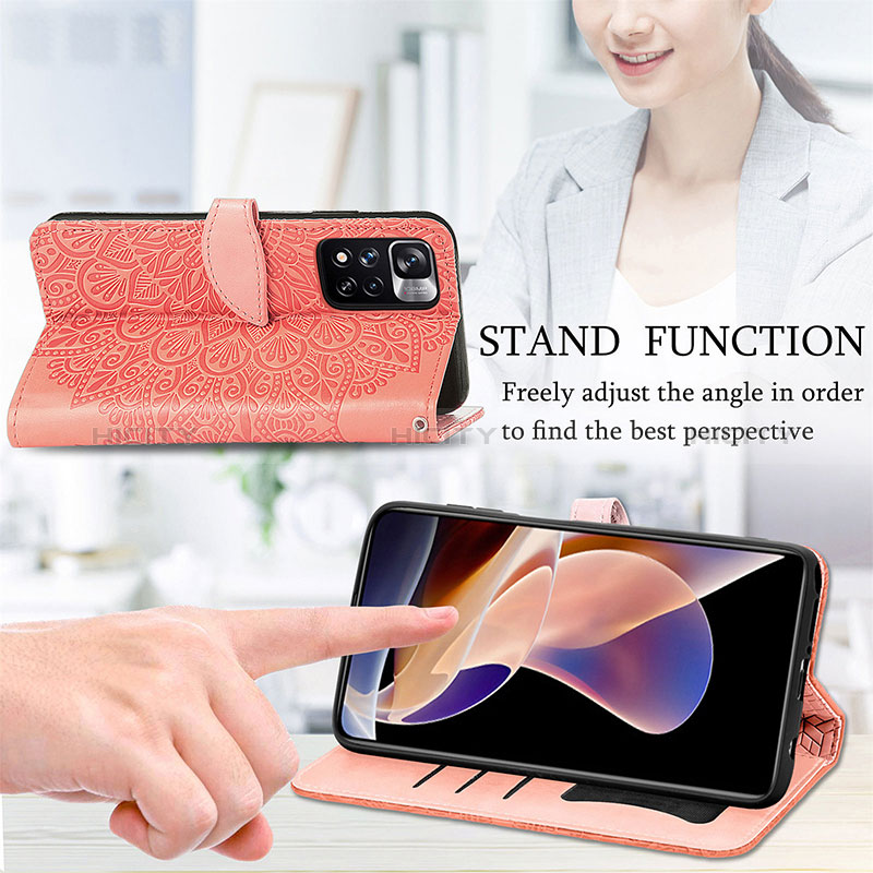 Handytasche Stand Schutzhülle Flip Leder Hülle Modisch Muster S04D für Xiaomi Poco X4 NFC groß