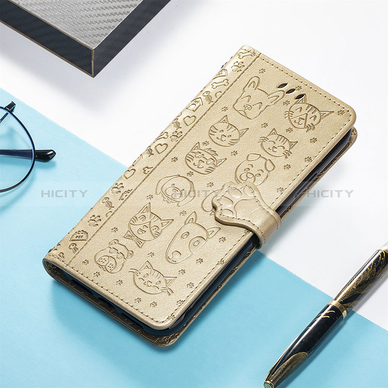 Handytasche Stand Schutzhülle Flip Leder Hülle Modisch Muster S04D für Xiaomi Redmi 11A 4G Gold