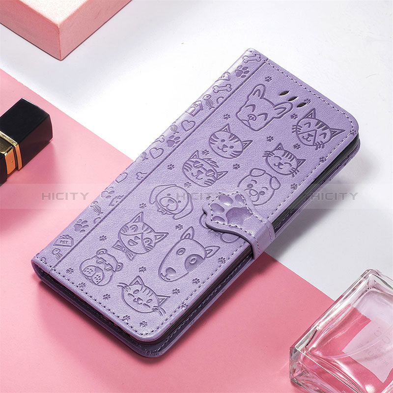 Handytasche Stand Schutzhülle Flip Leder Hülle Modisch Muster S04D für Xiaomi Redmi 12C 4G Violett Plus