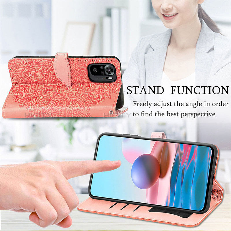 Handytasche Stand Schutzhülle Flip Leder Hülle Modisch Muster S04D für Xiaomi Redmi Note 10 4G