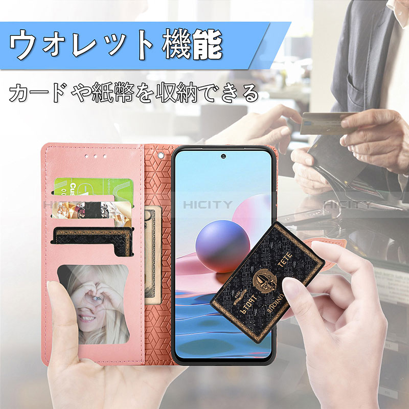 Handytasche Stand Schutzhülle Flip Leder Hülle Modisch Muster S04D für Xiaomi Redmi Note 10 JE 5G