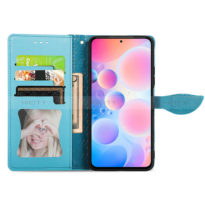 Handytasche Stand Schutzhülle Flip Leder Hülle Modisch Muster S04D für Xiaomi Redmi Note 10 Pro 4G groß