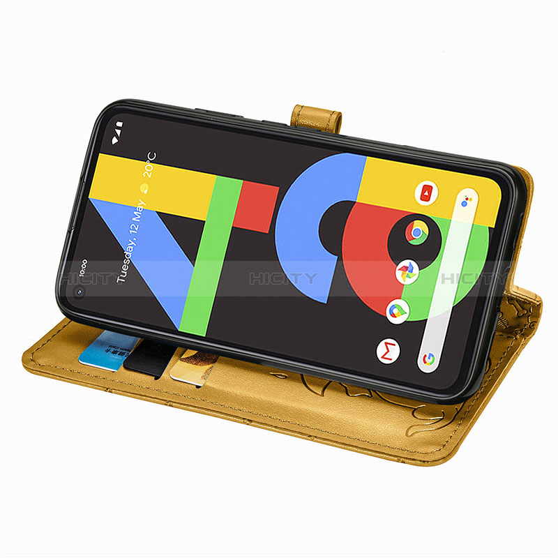 Handytasche Stand Schutzhülle Flip Leder Hülle Modisch Muster S05D für Google Pixel 4a groß