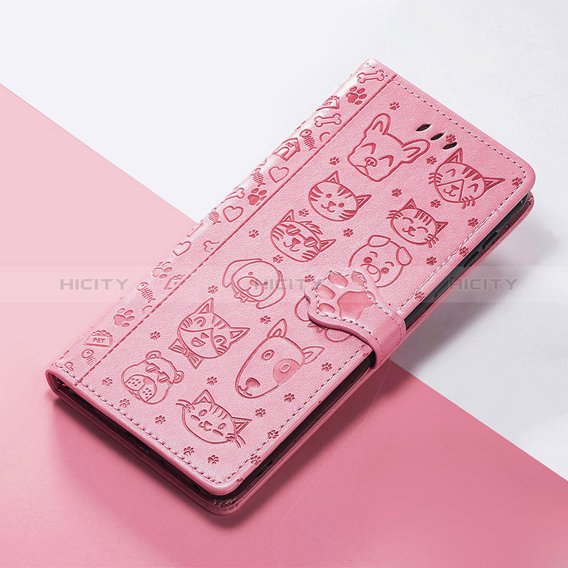 Handytasche Stand Schutzhülle Flip Leder Hülle Modisch Muster S05D für Huawei Honor 60 5G Rosa Plus