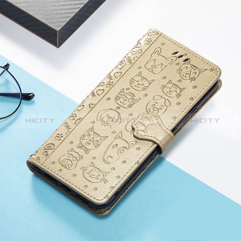 Handytasche Stand Schutzhülle Flip Leder Hülle Modisch Muster S05D für Huawei Honor 80 Pro Flat 5G Gold