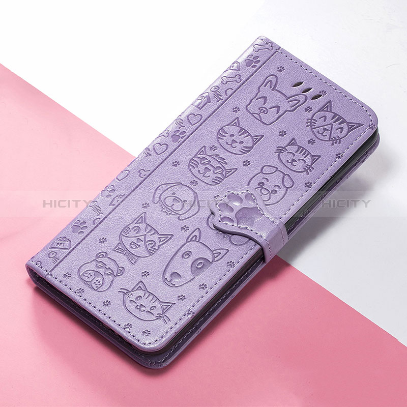 Handytasche Stand Schutzhülle Flip Leder Hülle Modisch Muster S05D für Huawei Honor Magic3 5G Violett