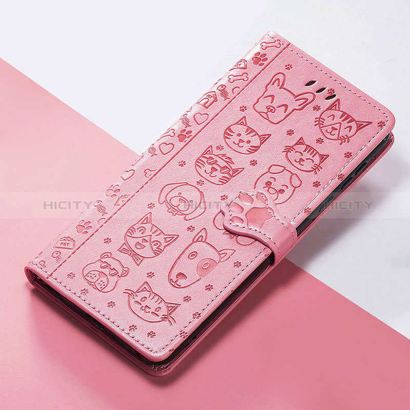 Handytasche Stand Schutzhülle Flip Leder Hülle Modisch Muster S05D für Huawei Nova Y70 Rosa