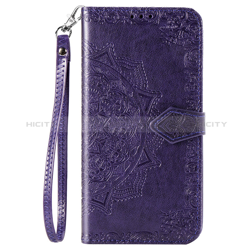 Handytasche Stand Schutzhülle Flip Leder Hülle Modisch Muster S05D für Samsung Galaxy A11 Violett