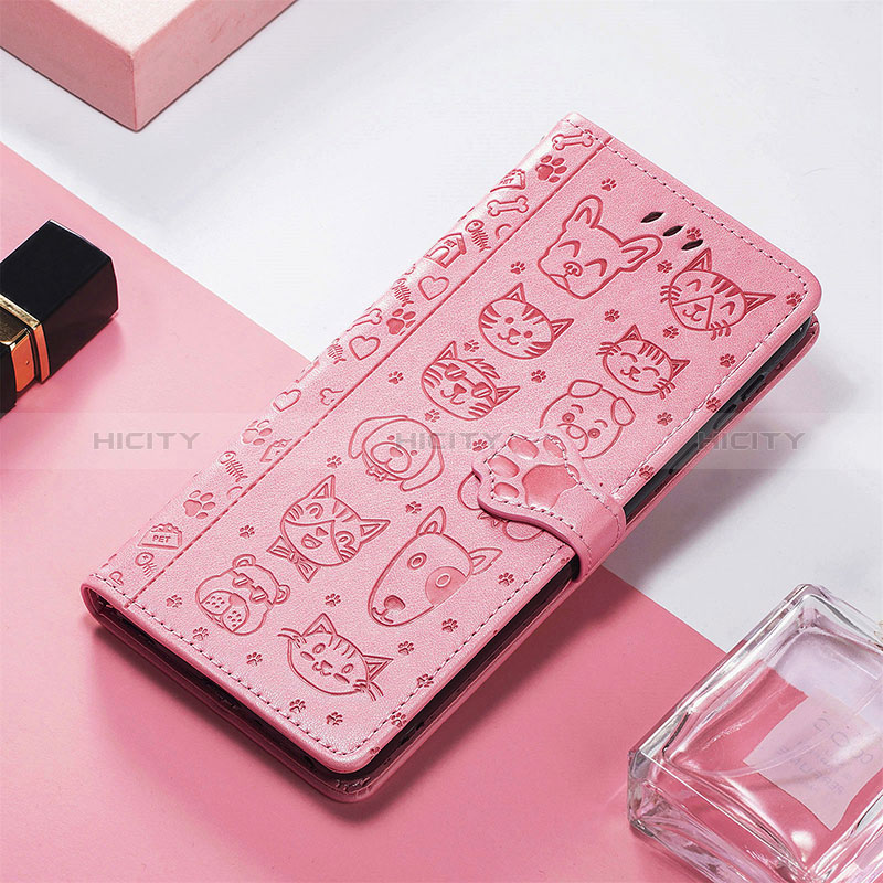 Handytasche Stand Schutzhülle Flip Leder Hülle Modisch Muster S05D für Xiaomi Poco C55 Rosa