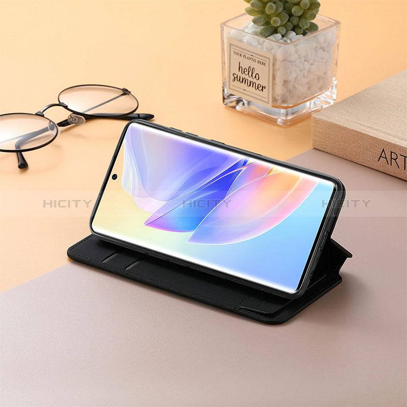 Handytasche Stand Schutzhülle Flip Leder Hülle Modisch Muster S06D für Huawei Honor 60 SE 5G groß