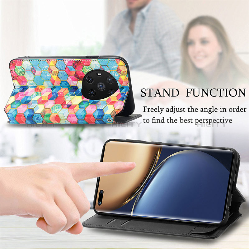 Handytasche Stand Schutzhülle Flip Leder Hülle Modisch Muster S06D für Huawei Honor Magic3 5G