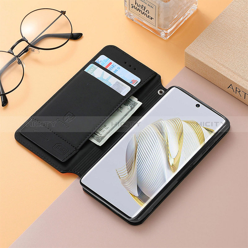 Handytasche Stand Schutzhülle Flip Leder Hülle Modisch Muster S06D für Huawei Nova 10 SE groß