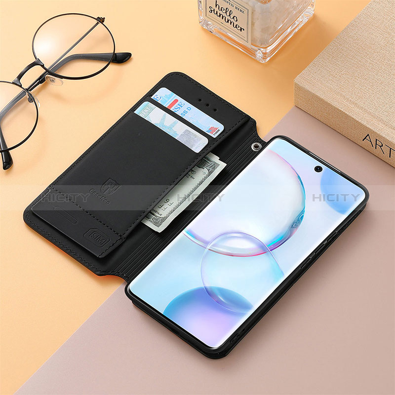 Handytasche Stand Schutzhülle Flip Leder Hülle Modisch Muster S06D für Huawei Nova 9 groß