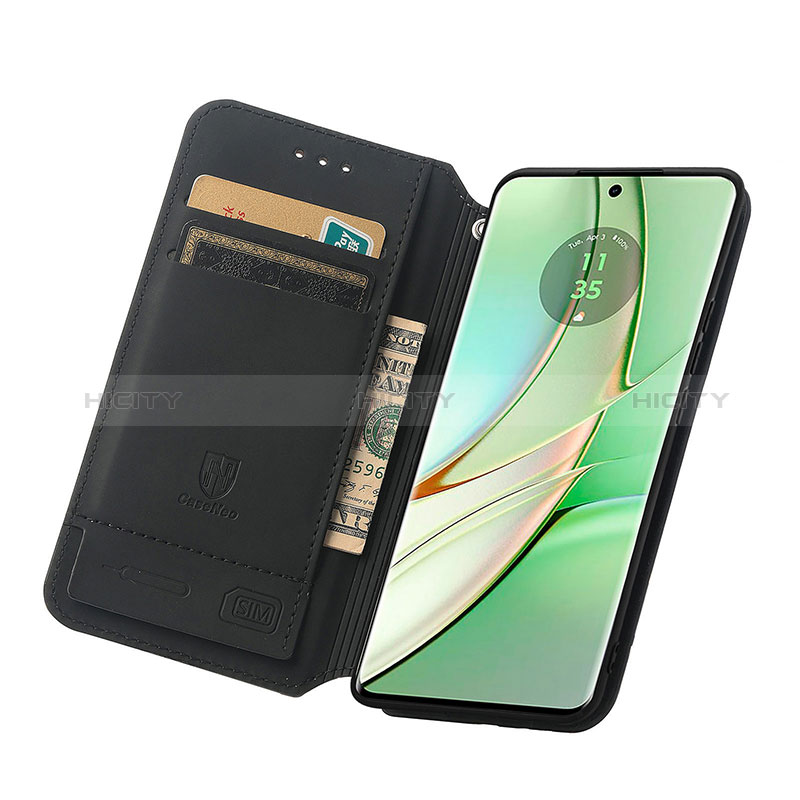 Handytasche Stand Schutzhülle Flip Leder Hülle Modisch Muster S06D für Motorola Moto Edge (2023) 5G groß