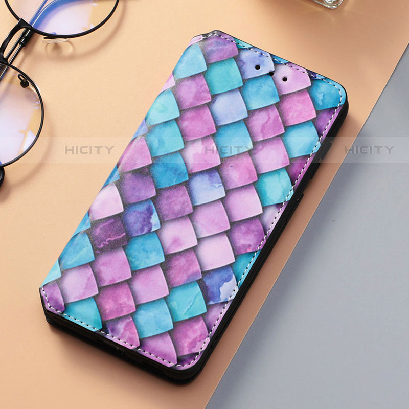 Handytasche Stand Schutzhülle Flip Leder Hülle Modisch Muster S06D für Samsung Galaxy S21 FE 5G Violett