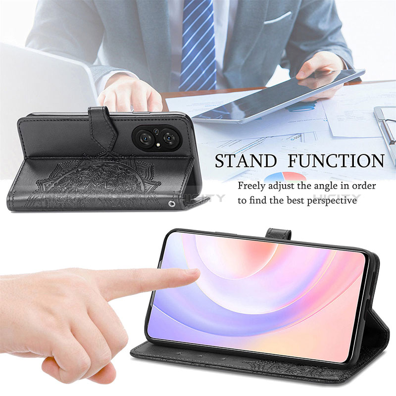 Handytasche Stand Schutzhülle Flip Leder Hülle Modisch Muster S07D für Huawei Honor 50 SE 5G