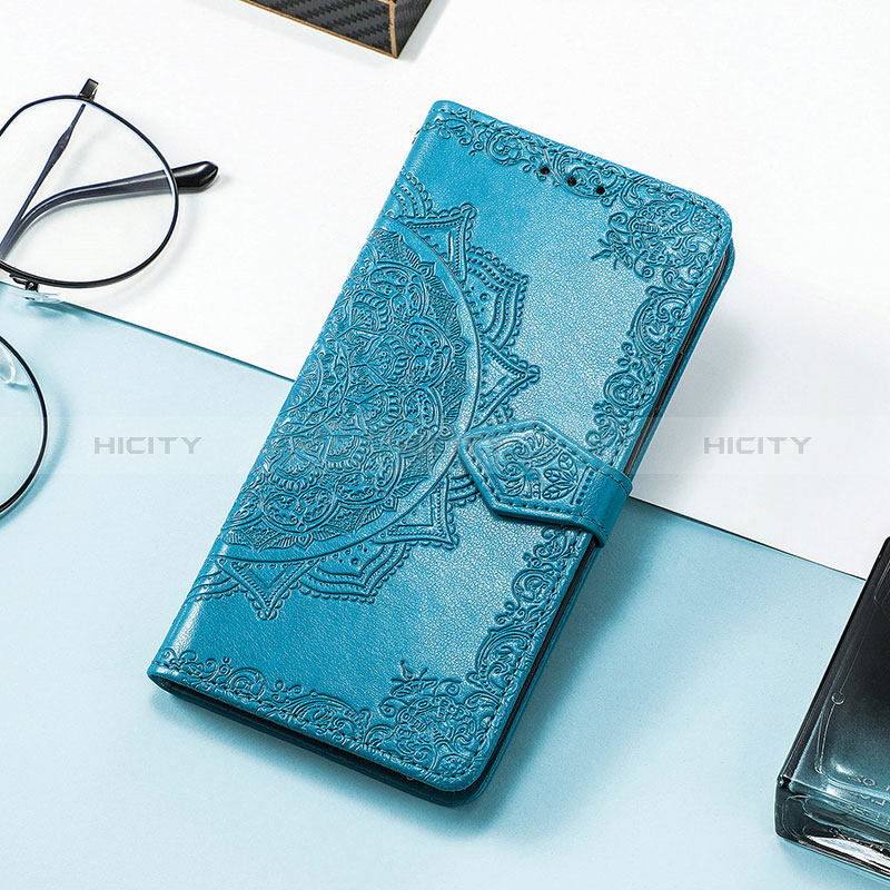 Handytasche Stand Schutzhülle Flip Leder Hülle Modisch Muster S07D für Huawei Honor 60 SE 5G Blau Plus