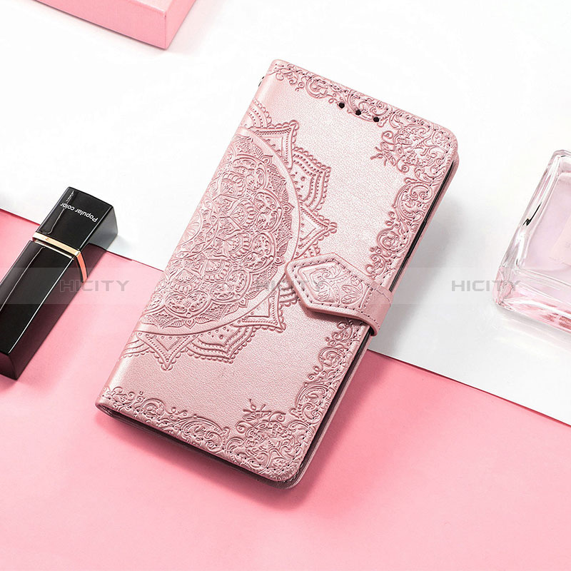 Handytasche Stand Schutzhülle Flip Leder Hülle Modisch Muster S07D für Huawei Honor Magic5 5G Rosegold