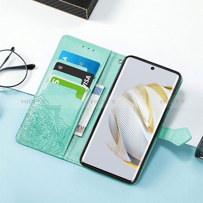 Handytasche Stand Schutzhülle Flip Leder Hülle Modisch Muster S07D für Huawei Nova 10 groß