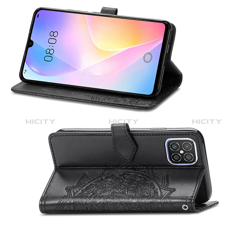 Handytasche Stand Schutzhülle Flip Leder Hülle Modisch Muster S07D für Huawei Nova 8 SE 4G