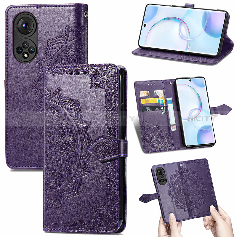 Handytasche Stand Schutzhülle Flip Leder Hülle Modisch Muster S07D für Huawei Nova 9