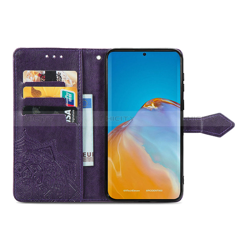 Handytasche Stand Schutzhülle Flip Leder Hülle Modisch Muster S07D für Huawei P50 Pro